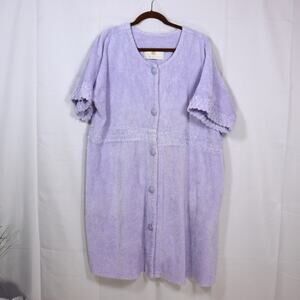 Stanherman Vintage Lavender Chenille Robe 2X